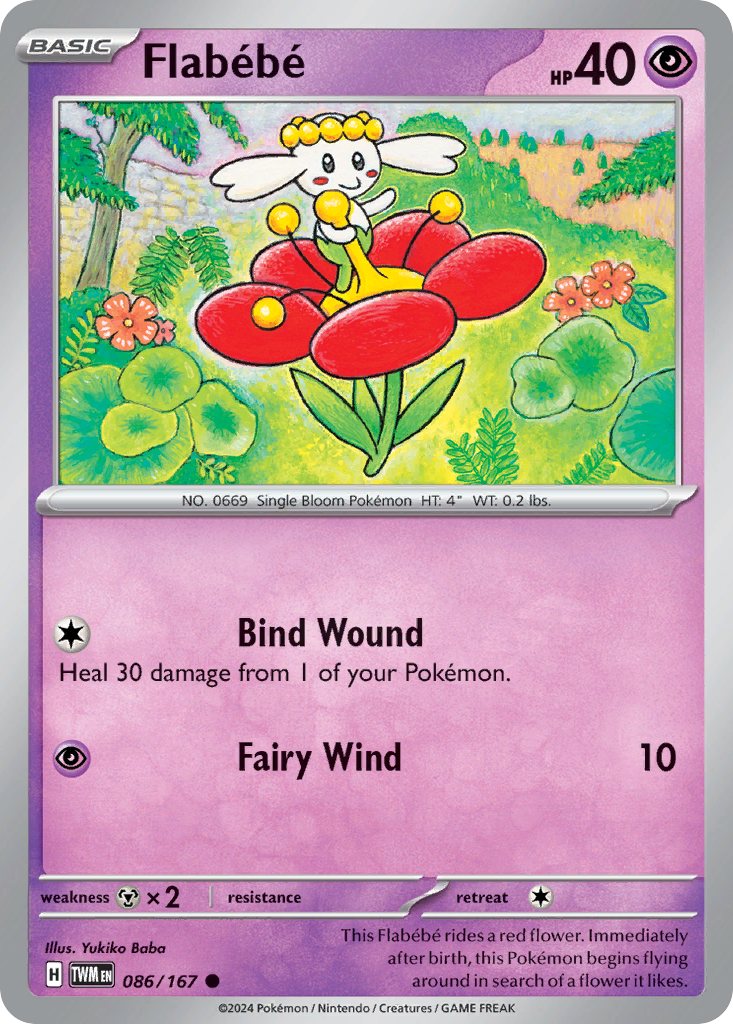 Flabebe - 086/167 - - TWILIGHT MASQUERADE - Pokemon - Common | AA79-29