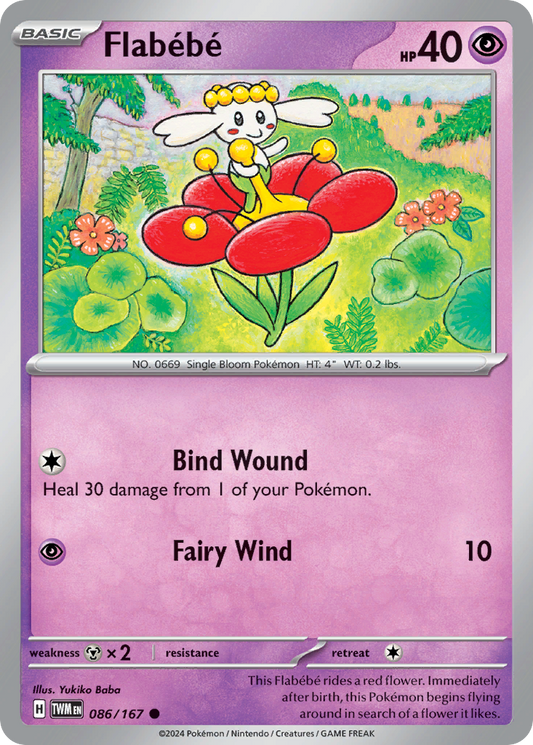 Flabebe - 086/167 - - TWILIGHT MASQUERADE - Pokemon - Common | AA88-41