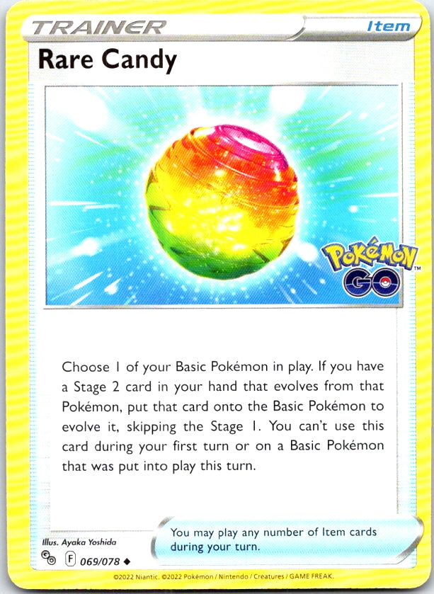 Rare Candy - 069/078 - - POKEMON GO - Pokemon - Uncommon | AC24-3