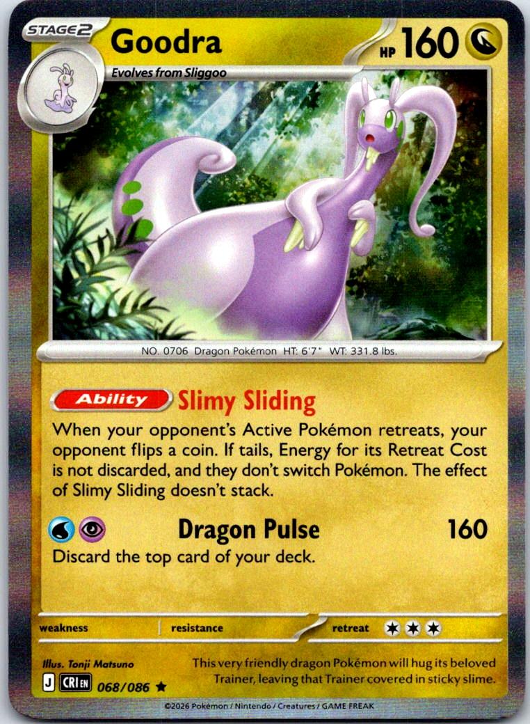 Goodra - 068/086 - Holo - CHAOS RISING - Pokemon - Rare | AA121-11