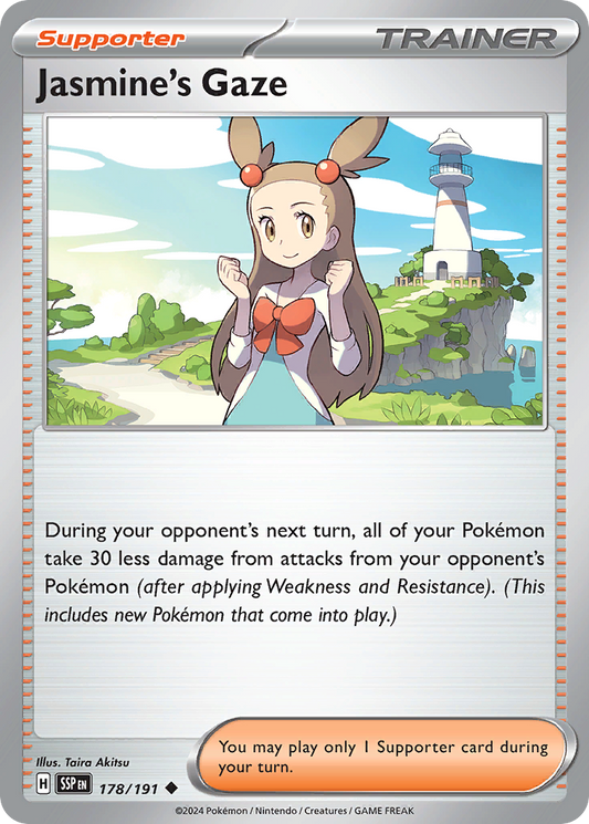 Jasmine's Gaze - 178/191 - - SURGING SPARKS - Pokemon - Uncommon | AA20-92