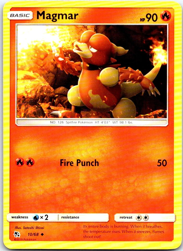 Magmar - 10/68 - - HIDDEN FATES - Pokemon - Uncommon | AB20-23
