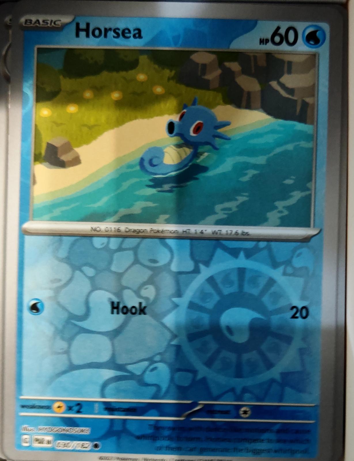 Horsea - 030/182 - Reverse Holo - PARADOX RIFT - Pokemon - Common | AA72-32