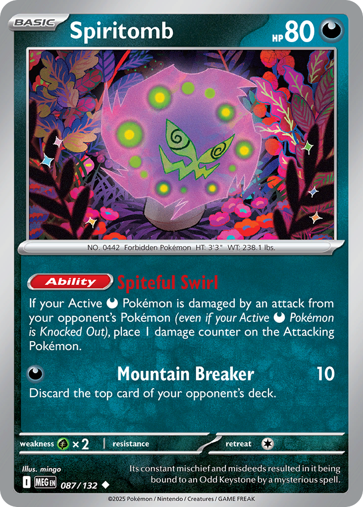 Spiritomb - 087/132 - - MEGA EVOLUTION - Pokemon - Uncommon | AA23-64