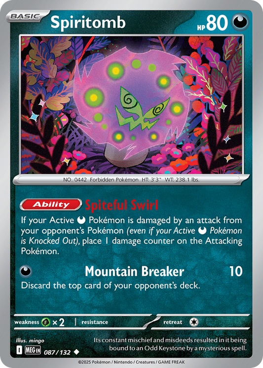Spiritomb - 087/132 - - MEGA EVOLUTION - Pokemon - Uncommon | AA23-64