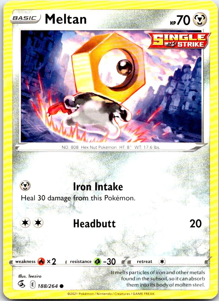 Meltan - 188/264 - - FUSION STRIKE - Pokemon - Common | AB34-7