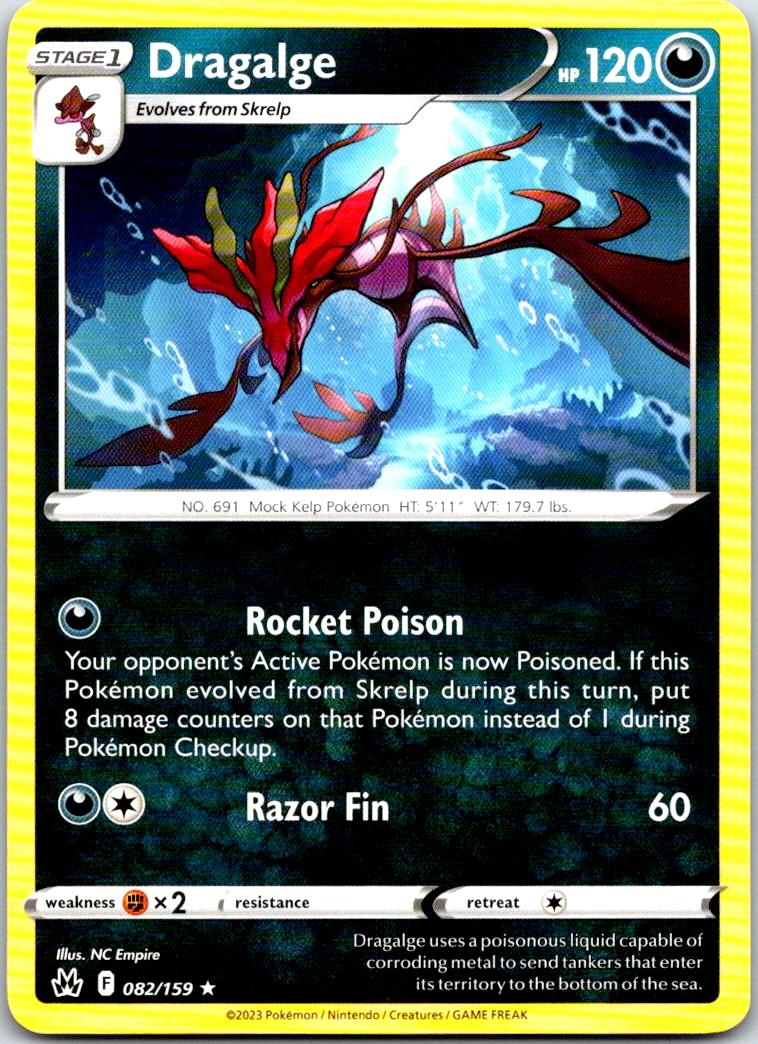 Dragalge - 082/159 - - CROWN ZENITH - Pokemon - Rare | AA103-37