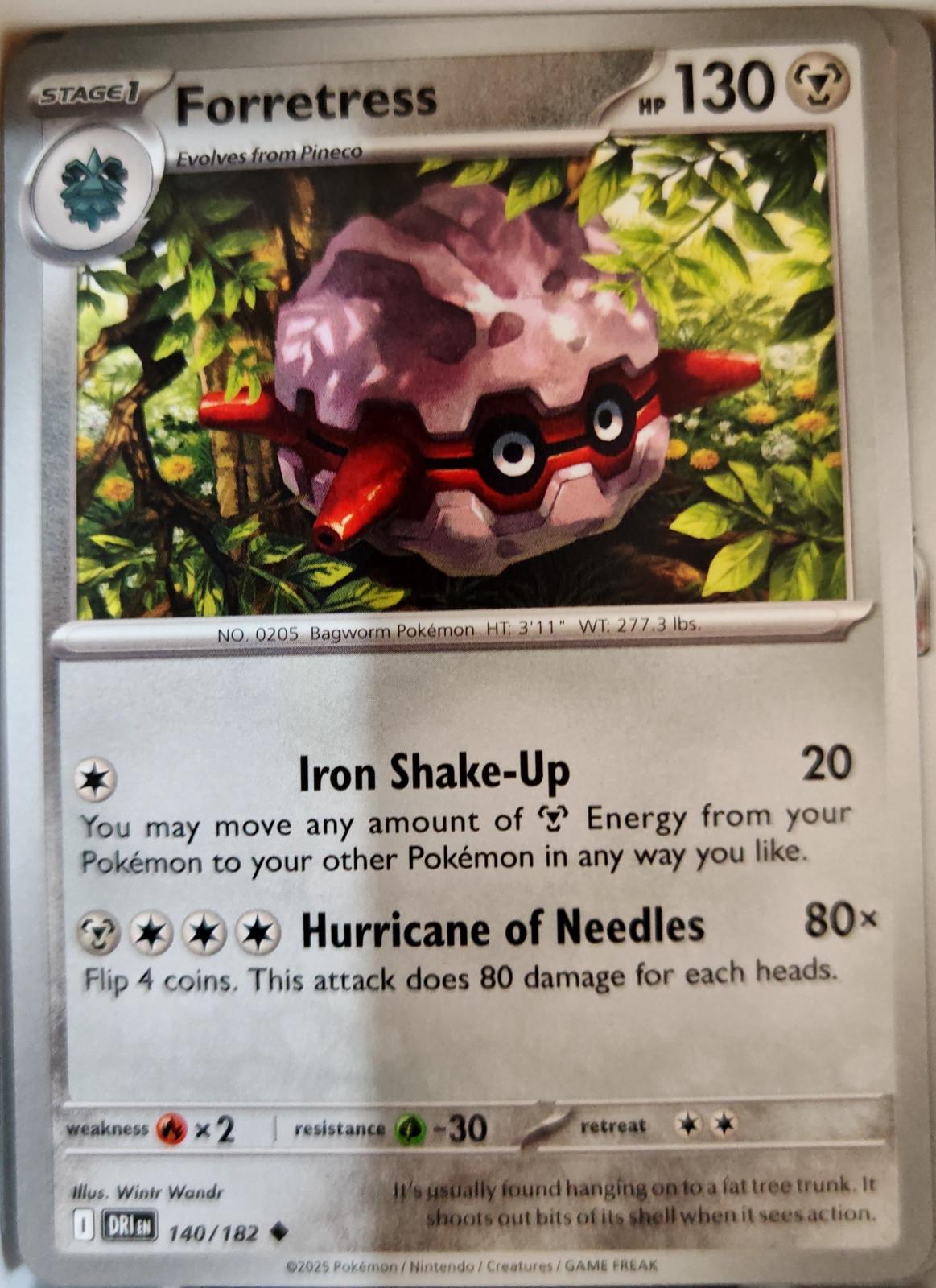 Forretress - 140/182 - - DESTINED RIVALS - Pokemon - Uncommon | AA07-90