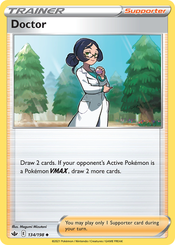 Doctor - 134/198 - - CHILLING REIGN - Pokemon - Uncommon | AA59-49