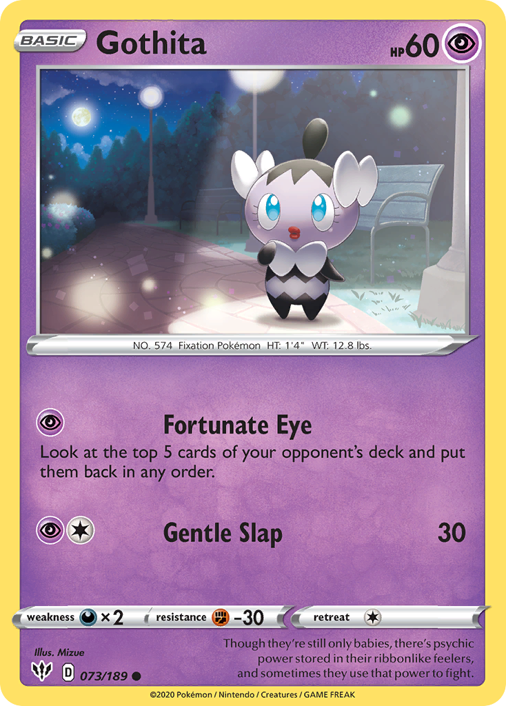 Gothita - 073/189 - - DARKNESS ABLAZE - Pokemon - Common | AA90-26
