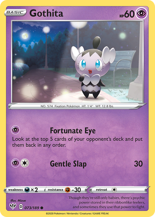 Gothita - 073/189 - - DARKNESS ABLAZE - Pokemon - Common | AA90-26