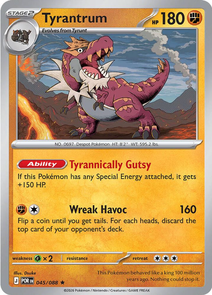 Tyrantrum - 045/088 - Holo - PERFECT ORDER - Pokemon - Rare | AA13-29