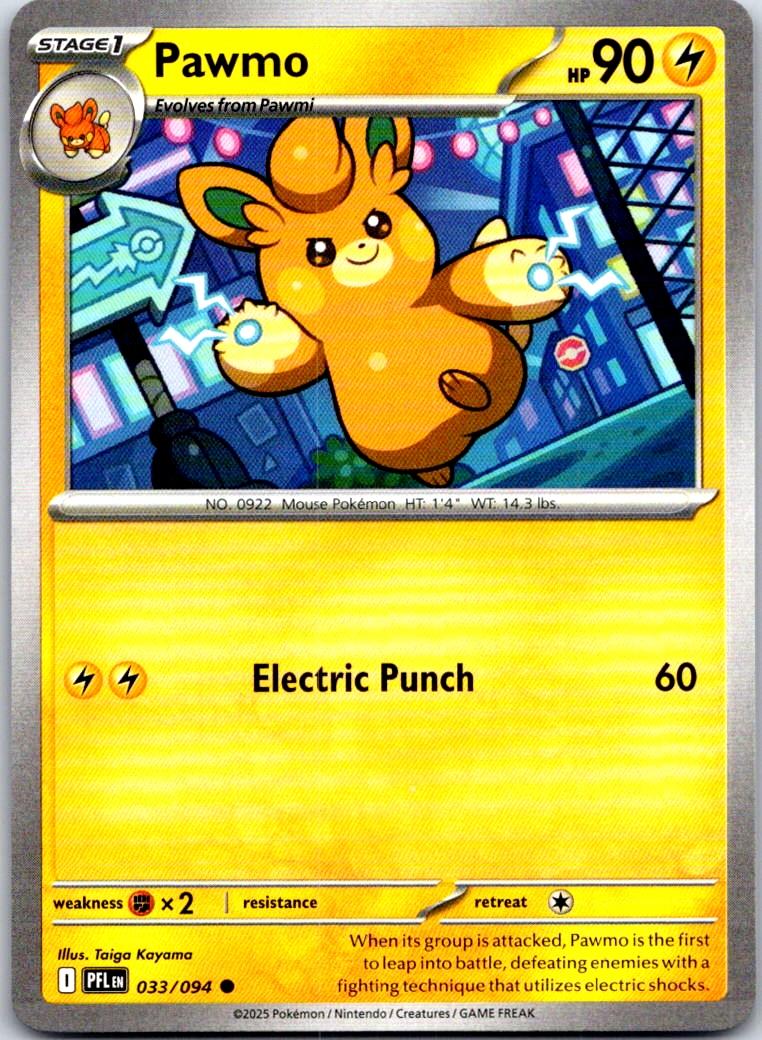 Pawmo - 033/094 - - PHANTASMAL FLAMES - Pokemon - Common | AA110-42