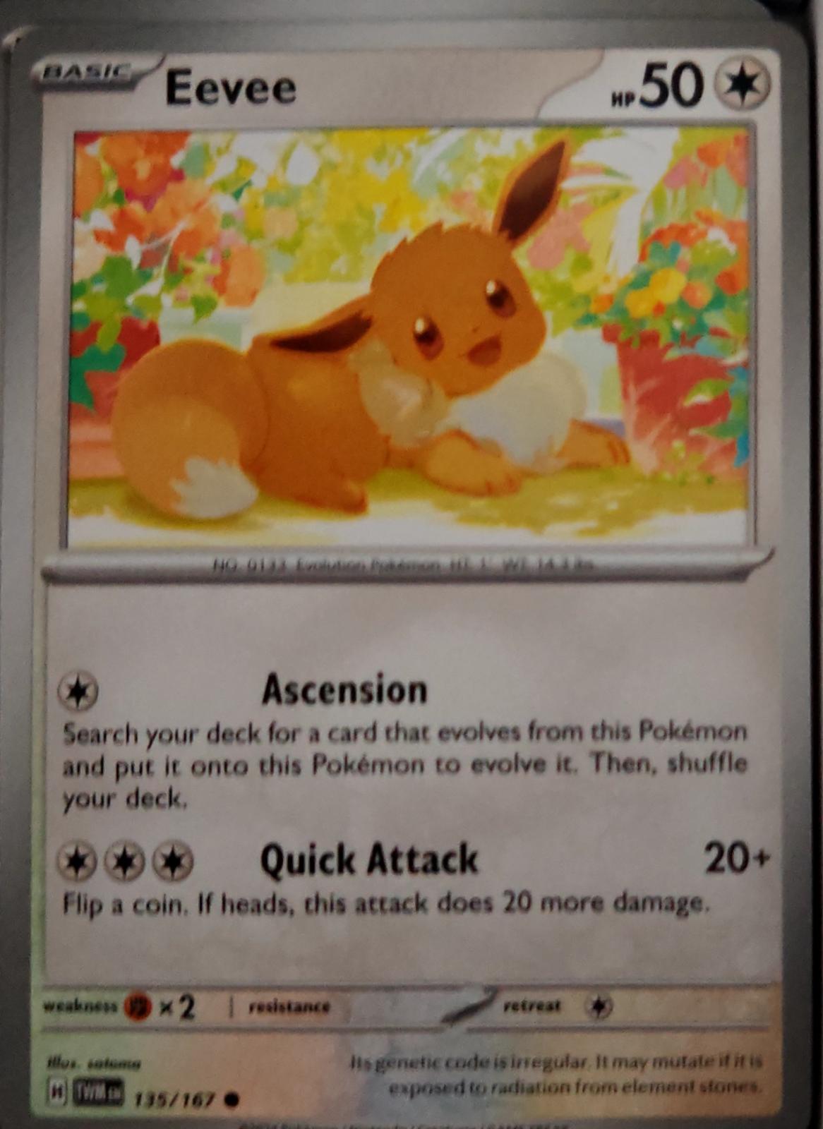 Eevee - 135/167 - - TWILIGHT MASQUERADE - Pokemon - Common | AA39-22