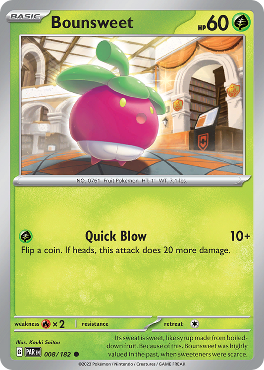 Bounsweet - 008/182 - - PARADOX RIFT - Pokemon - Common | AA48-92