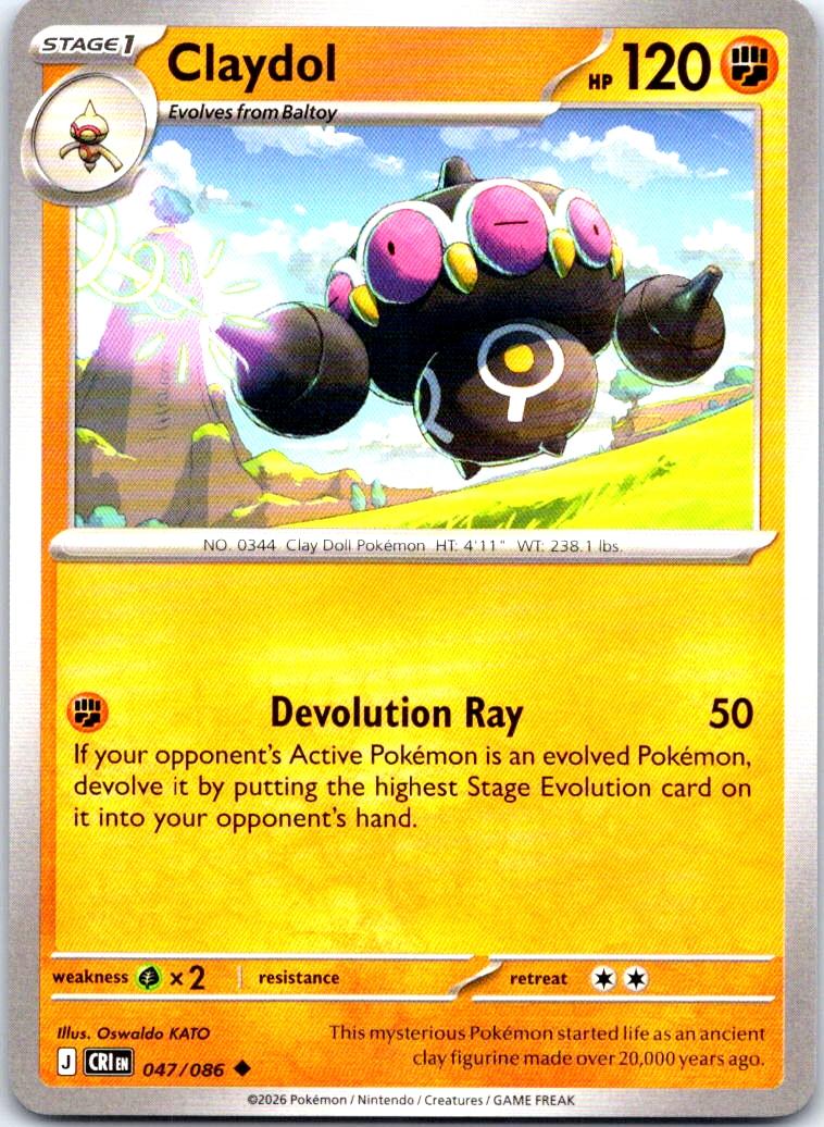 Claydol - 047/086 - - CHAOS RISING - Pokemon - Uncommon | AB19-20