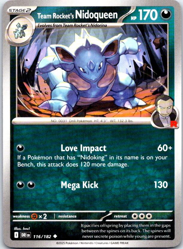 Team Rocket's Nidoqueen - 116/182 - - DESTINED RIVALS - Pokemon - | AC07-21