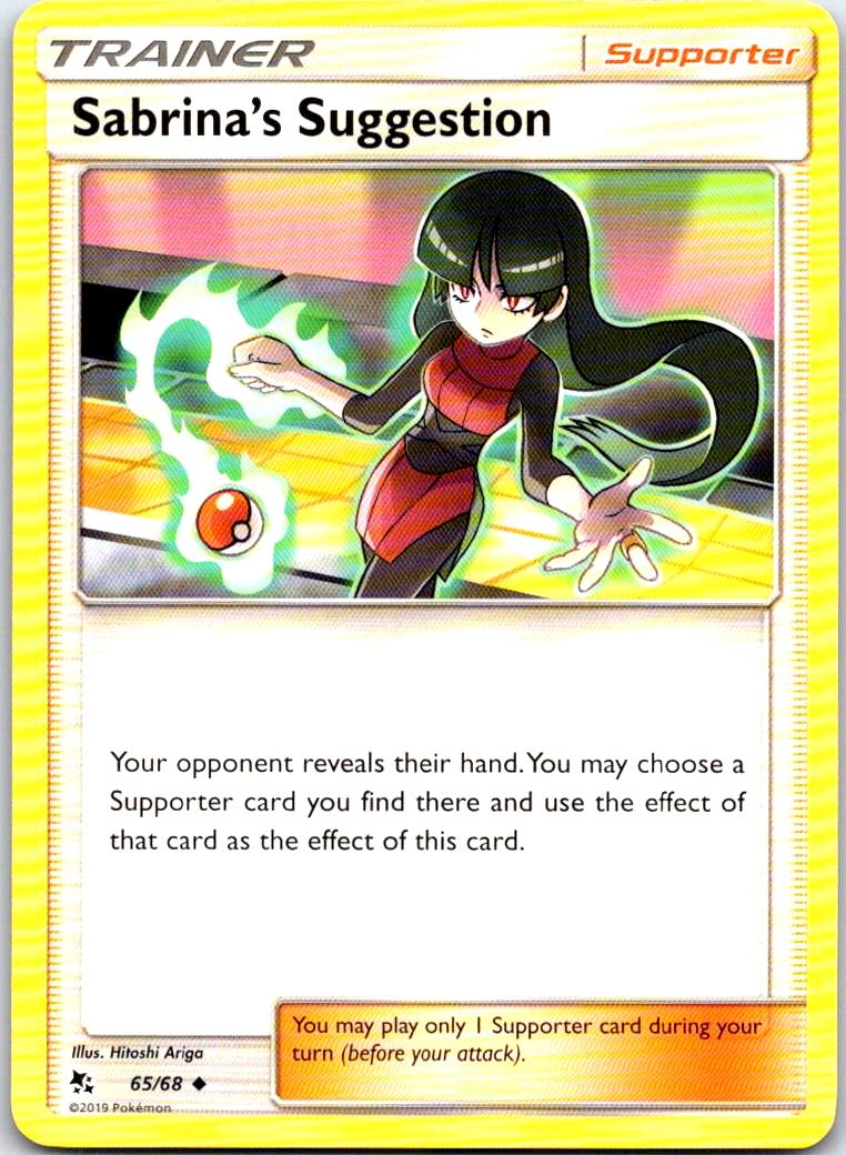 Sabrina's Suggestion - 65/68 - - HIDDEN FATES - Pokemon - Uncommon | AB22-7