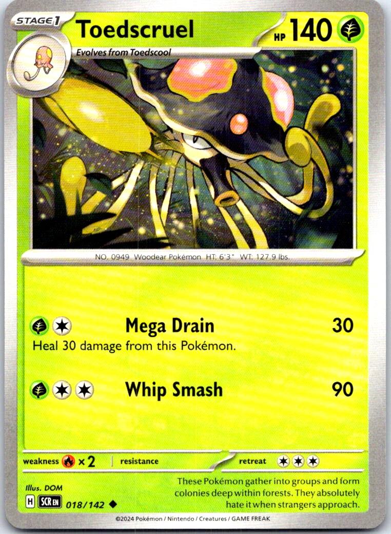Toedscruel - 018/142 - - STELLAR CROWN - Pokemon - Uncommon | AB54-49