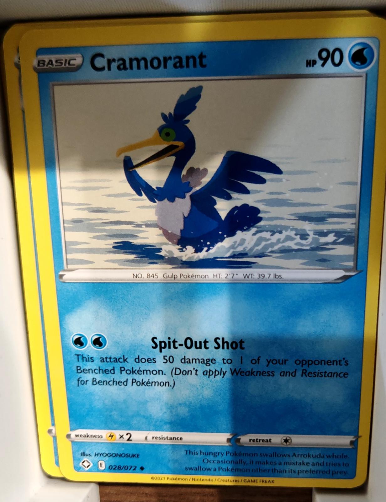Cramorant - 028/072 - - SHINING FATES - Pokemon - Uncommon | AA67-19