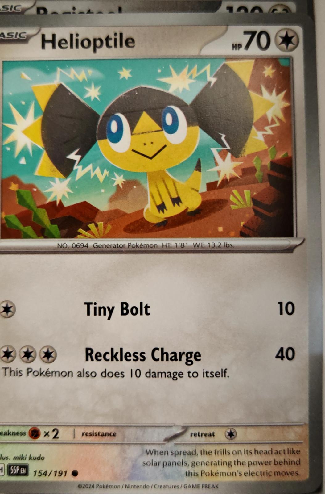 Helioptile - 154/191 - - SURGING SPARKS - Pokemon - Common | AA09-84