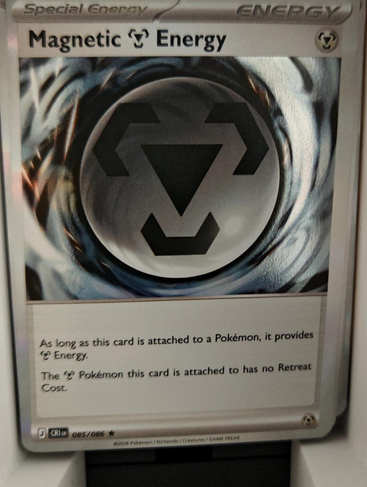 Magnetic M Energy - 085/086 - Holo - CHAOS RISING - Pokemon - Rare | AA25-33