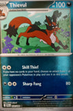 Thievul - 054/084 - Reverse Holo - PITCH BLACK - Pokemon - Uncommon | AA35-50