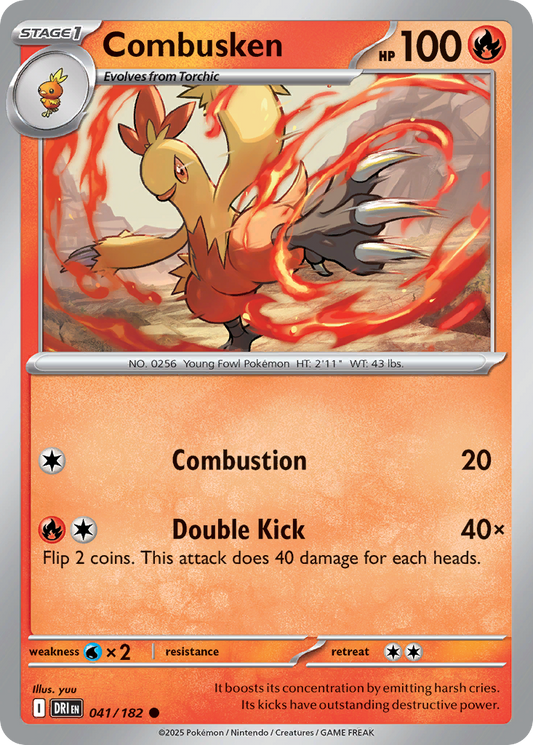 Combusken - 041/182 - - DESTINED RIVALS - Pokemon - Common | AA10-18