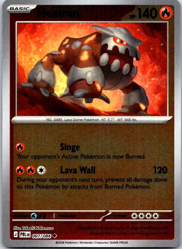 Heatran - 007/084 - - PITCH BLACK - Pokemon - Uncommon | AA127-24