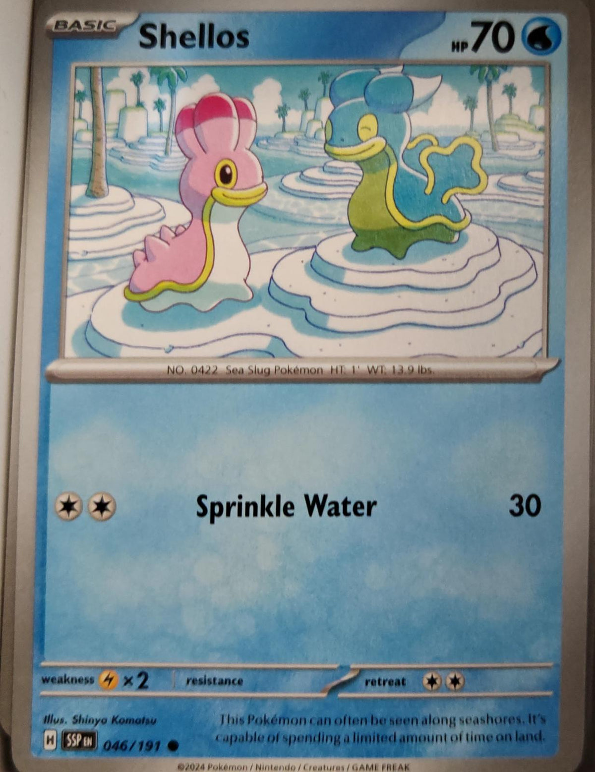 Shellos - 046/191 - - SURGING SPARKS - Pokemon - Common | AA09-36