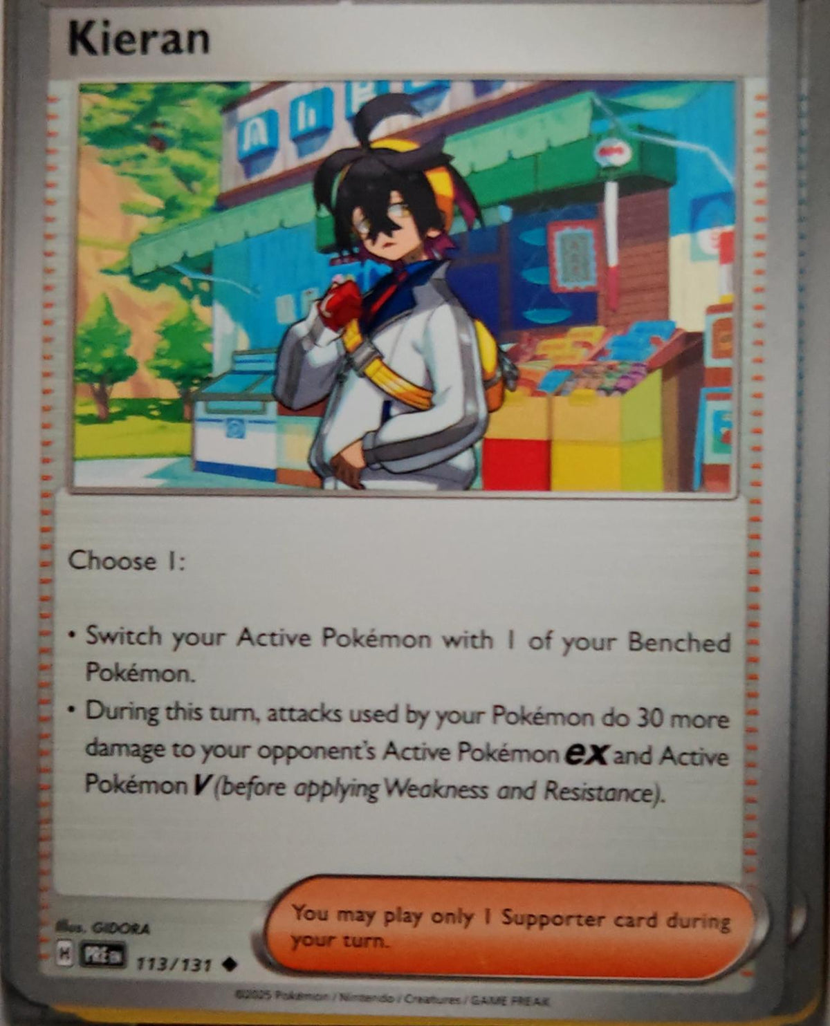 Kieran - 113/131 - - PRISMATIC EVOLUTIONS - Pokemon - Uncommon | AA40-68