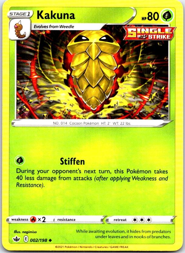 Kakuna - 002/198 - - CHILLING REIGN - Pokemon - Uncommon | AB98-41
