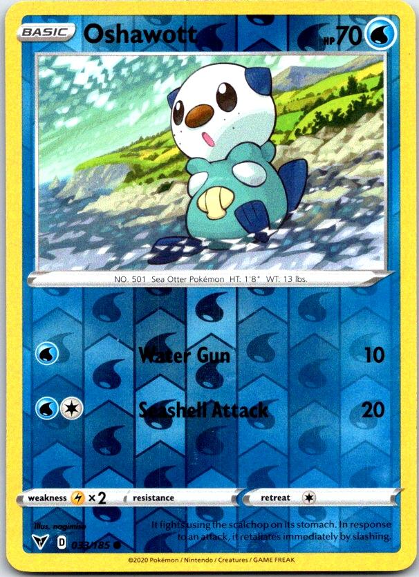 Oshawott - 033/185 - Reverse Holo - VIVID VOLTAGE - Pokemon - Common | AC15-27
