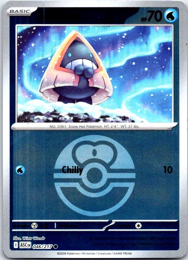 Snorunt (Love Ball) - 046/217 - Reverse Holo - ASCENDED HEROES - Pokemon - | AC28-1