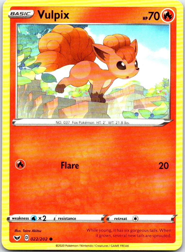 Vulpix - 022/202 - - SWORD & SHIELD - Pokemon - Common | AB80-13