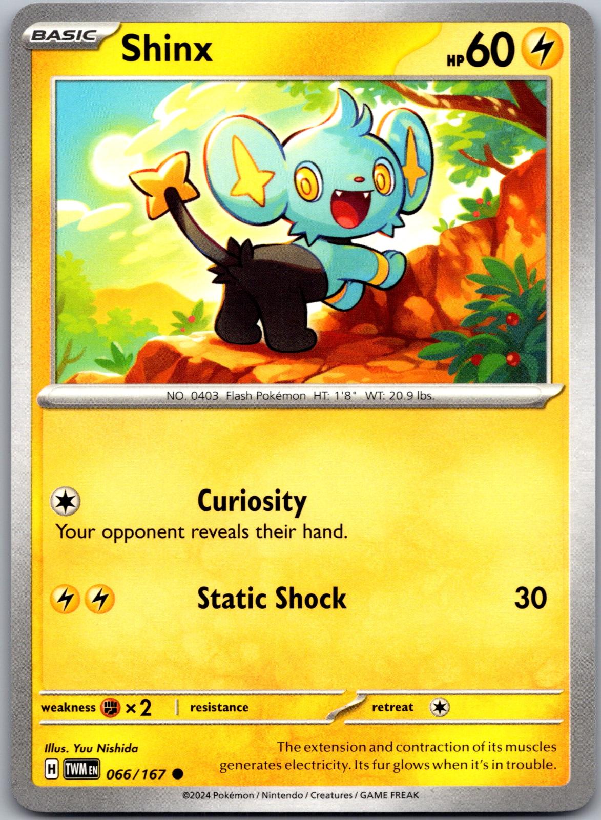 Shinx - 066/167 - - TWILIGHT MASQUERADE - Pokemon - Common | AA79-43