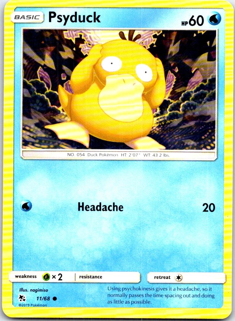 Psyduck - 11/68 - - HIDDEN FATES - Pokemon - Common | AB61-7