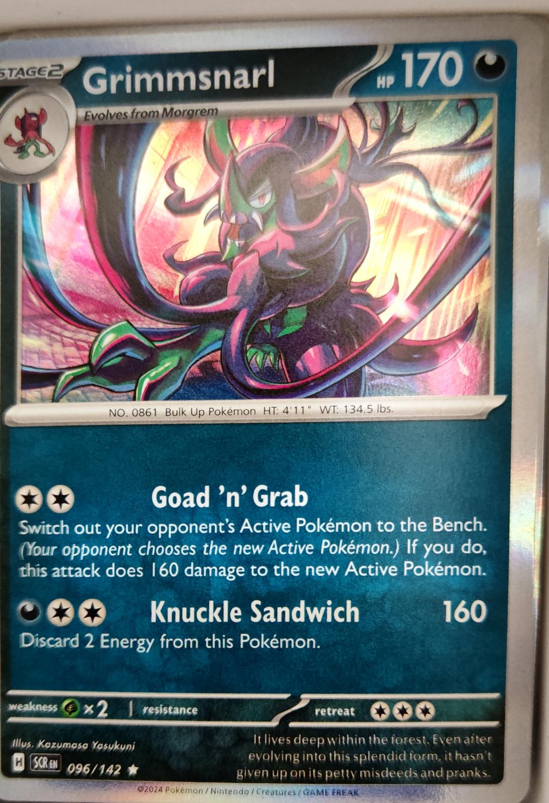 Grimmsnarl - 96/142 - Holo - STELLAR CROWN - Pokemon - Rare | AA06-70