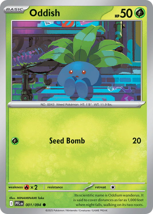 Oddish - 001/094 - - PHANTASMAL FLAMES - Pokemon - Common | AA05-19