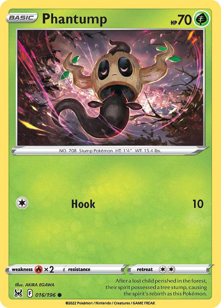 Phantump - 016/196 - - LOST ORIGIN - Pokemon - Common | AA73-50