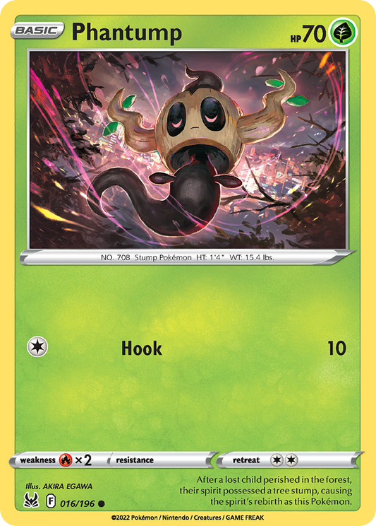 Phantump - 016/196 - - LOST ORIGIN - Pokemon - Common | AA73-50