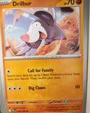 Drilbur - 046/084 - - PITCH BLACK - Pokemon - Common | AA36-75