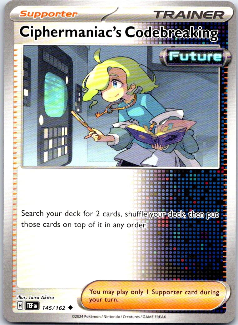 Ciphermaniac's Codebreaking - 145/162 - - TEMPORAL FORCES - Pokemon - | AB25-19