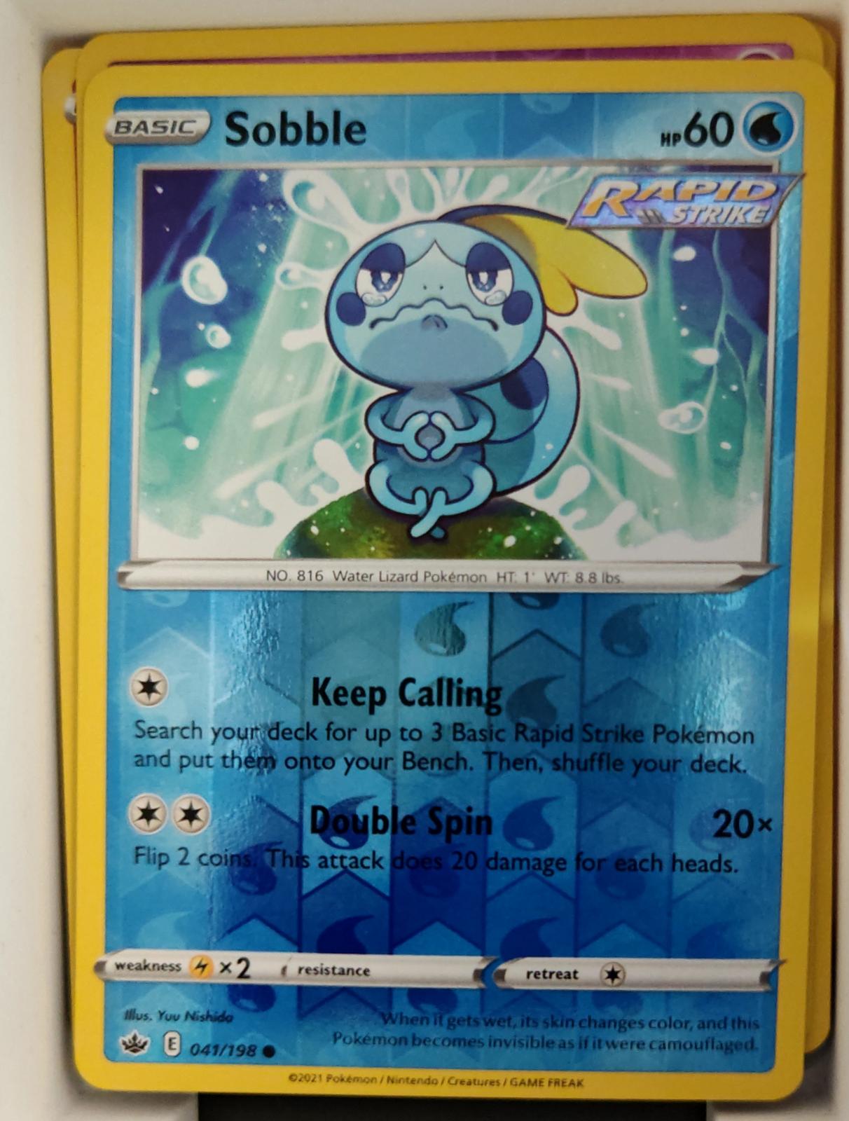 Sobble - 041/198 - Reverse Holo - CHILLING REIGN - Pokemon - Common | AA22-18