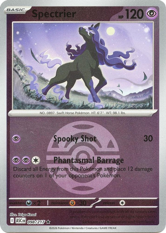 Spectrier (Dusk Ball) - 098/217 - Reverse Holo - ASCENDED HEROES - Pokemon - | AA19-81