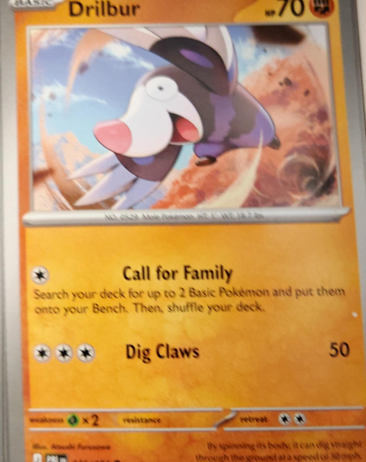 Drilbur - 046/084 - - PITCH BLACK - Pokemon - Common | AA36-73