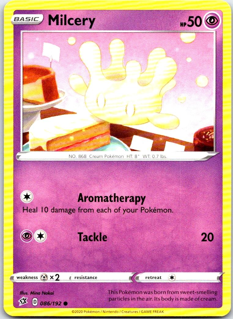 Milcery - 086/192 - - REBEL CLASH - Pokemon - Common | AB75-10