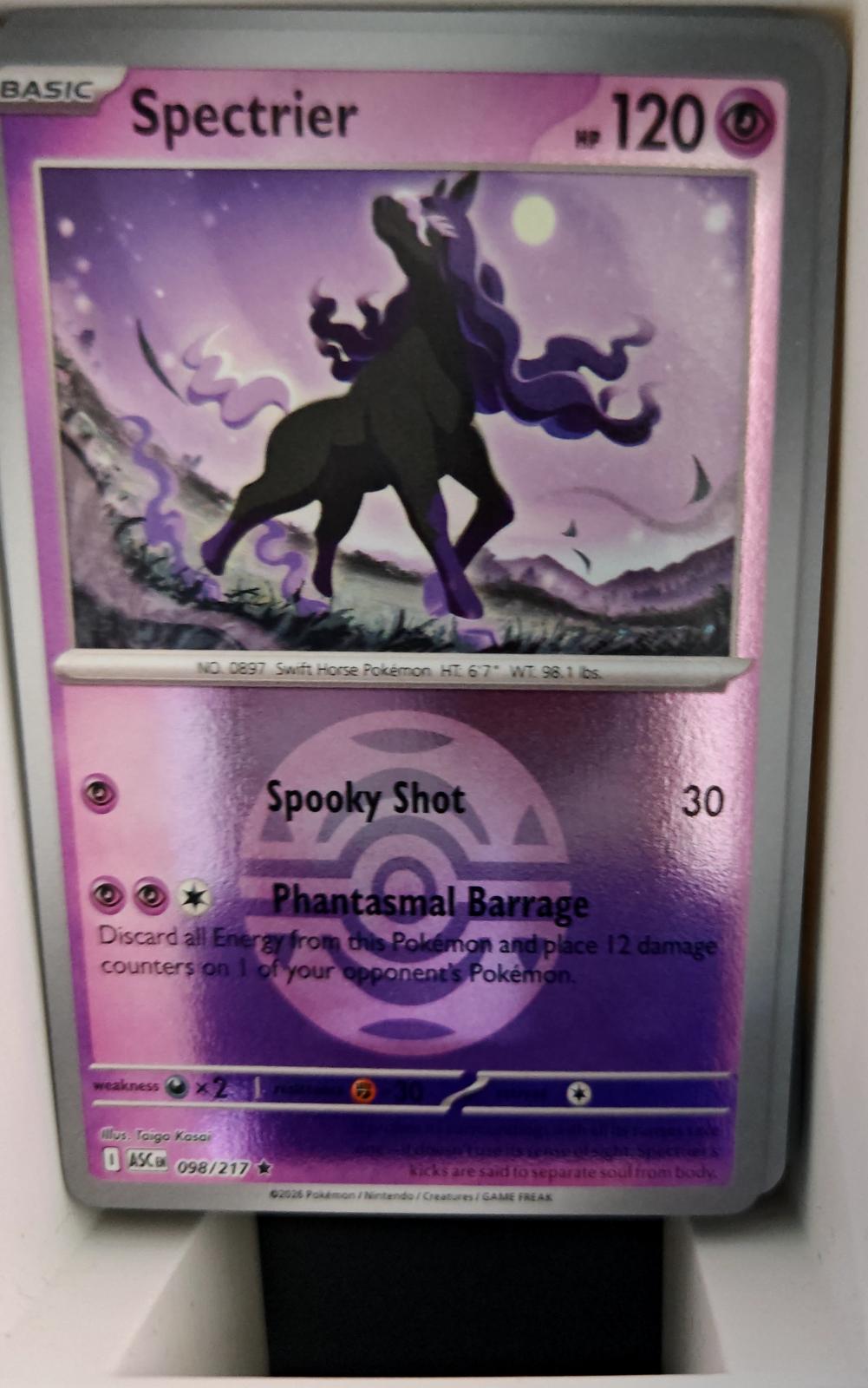 Spectrier (Dusk Ball) - 098/217 - Reverse Holo - ASCENDED HEROES - Pokemon - | AA19-81