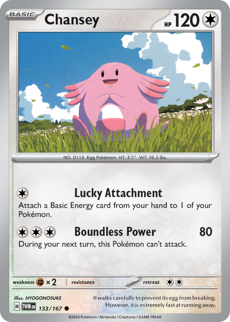 Chansey - 133/167 - - TWILIGHT MASQUERADE - Pokemon - Common | AA76-40