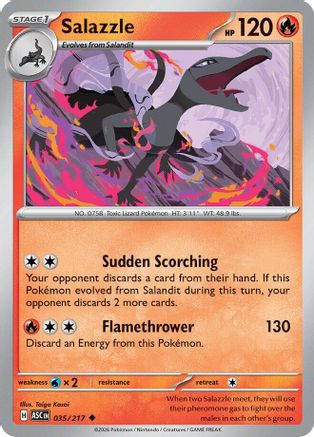 Salazzle - 035/217 - - ASCENDED HEROES - Pokemon - Uncommon | AA10-30